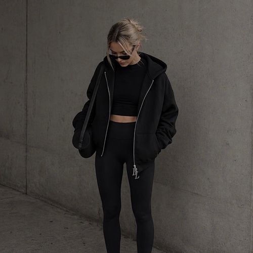 Full Length Zip-Up Hoodie (Unisex)